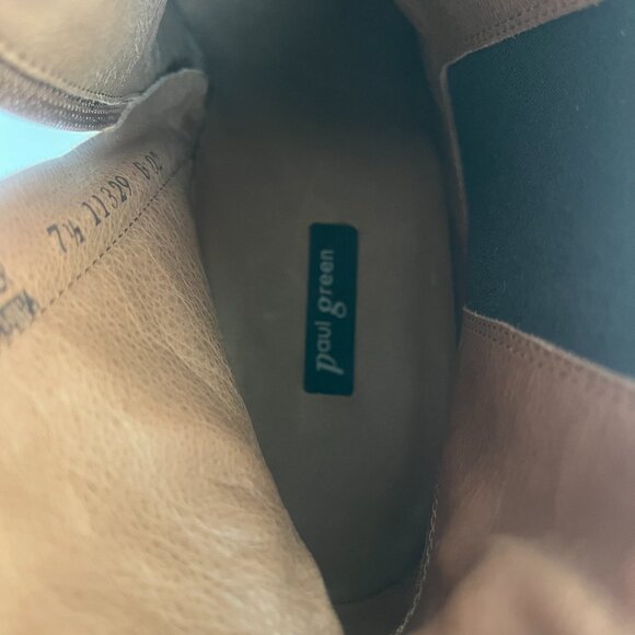 Paul Green Brown Suede Ankle Boots - Picture 7 of 9